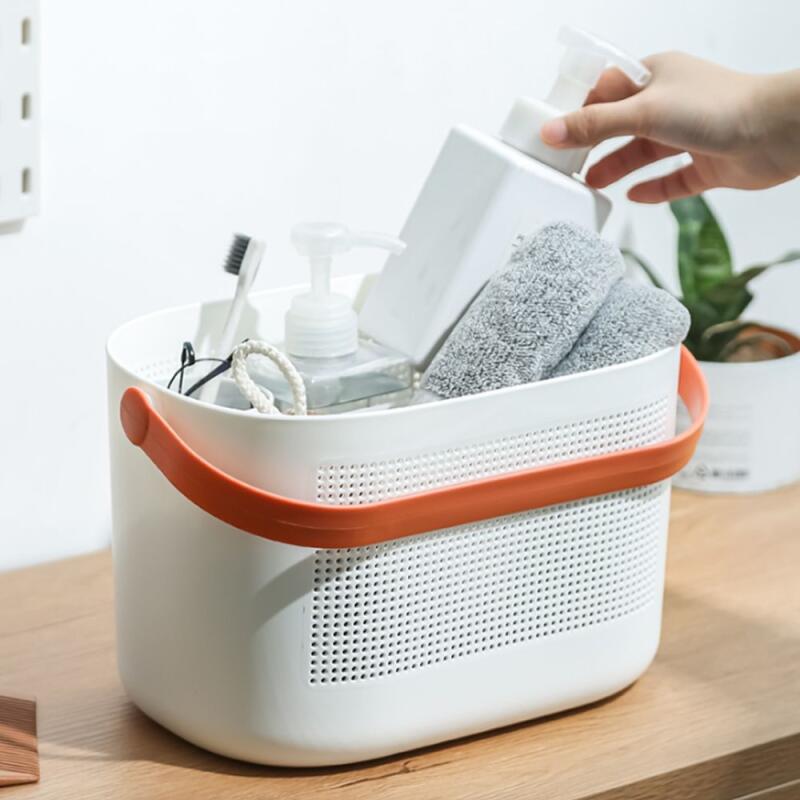 Colorline Bath Basket Red-Brown Draining Shower WC51488