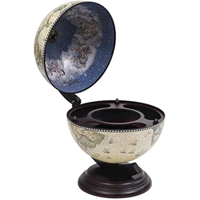 Bar Globe - vidaXL - Support de Vin - Bois - Vert - 38x33x48 cm