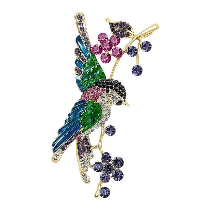 

Stylish Alloy Bird Pin With Sturdy Plating Portable for Outfits Bags and Gift Giving 1
