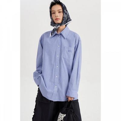 Basic Collar Oversized Shirt Lqsaw25200