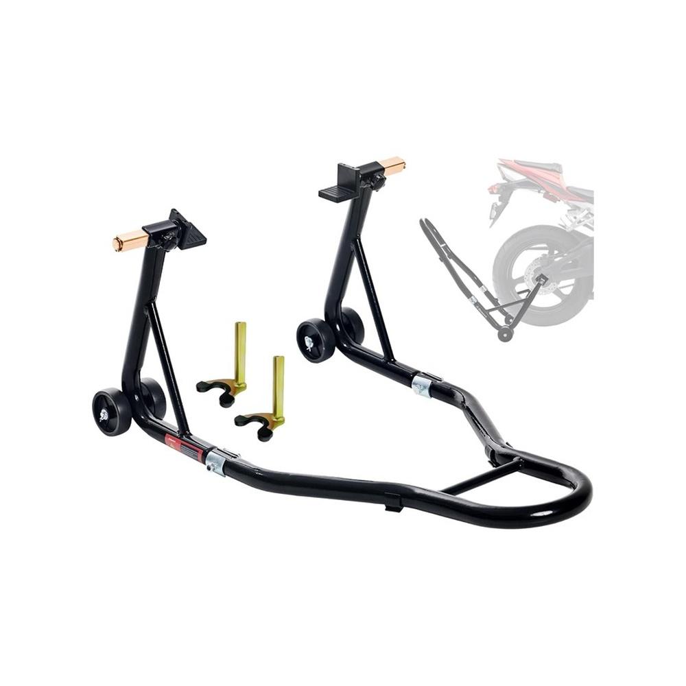 

Motorcycle Stands 500KG Capacity Front Rear Wheels Lift Combo with U L Adjustable Swingarm Spool Heavy Duty Paddock Stands for BMW Suzuki Yamaha Hond