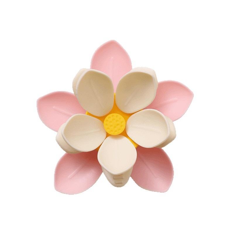 New Double Layer Lotus Sealing Clip Petal Magnetic Refrigerator Sticker Food Snack Bag Sealer Sakura Design Home Kitchen Fresh