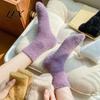Gemütliche Plüsch Thermo-Strumpfhosen Verdickte Imitation Nerz Samt Socken für Damen, Weiche Socken, Winter Warm Uni Farbe Haus Innen Wohnzimmer Schlafzimmer
