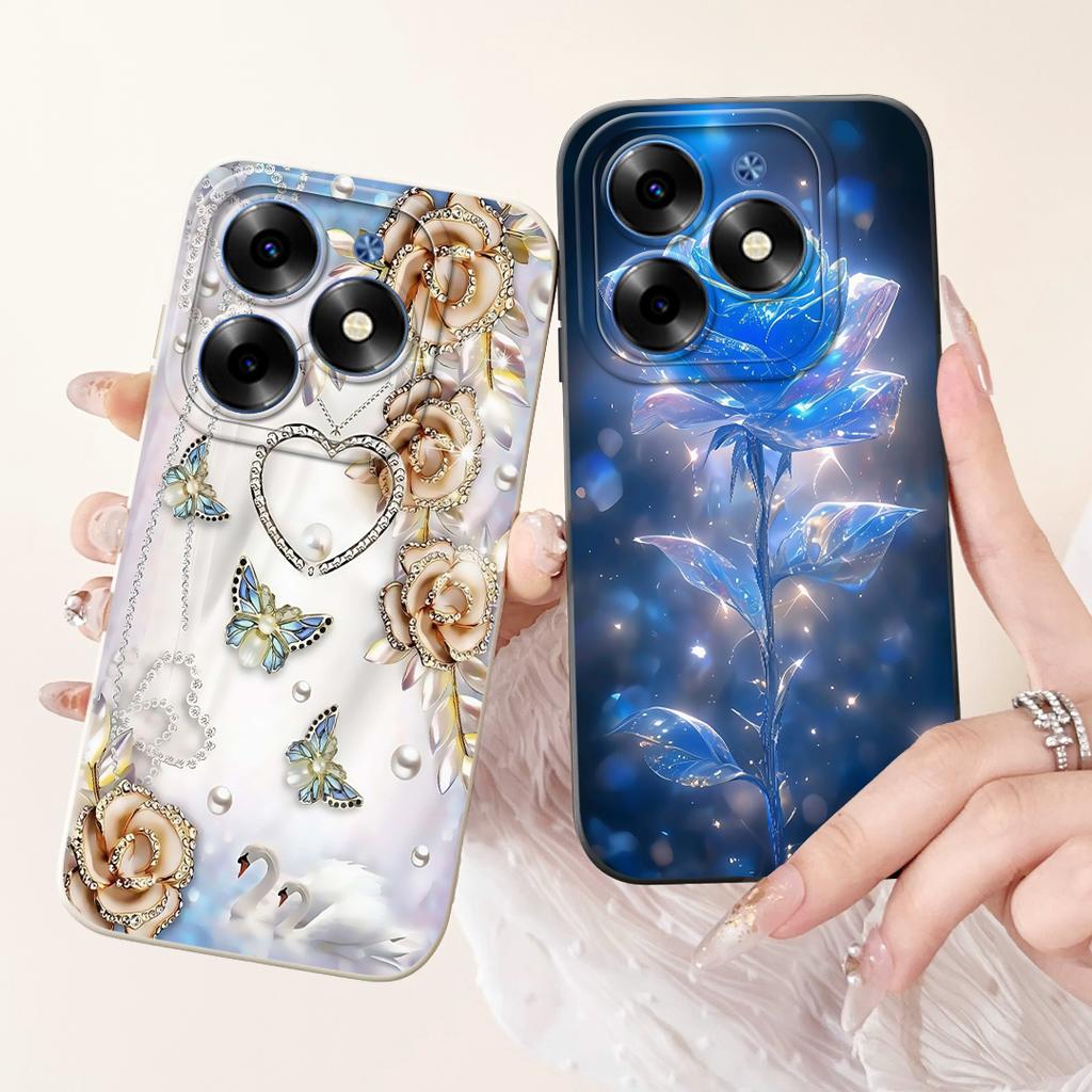 For Infinix Hot 40 Pro Case X6837 Fashion Cat Cartoon Cover Soft Silicone Phone Case For Infinix Hot 40i Hot40 Pro Hot40i Fundas