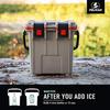 Pelican 20QT Elite Cooler Dark Gray X Green 20Q-1-DKGRYEGRN