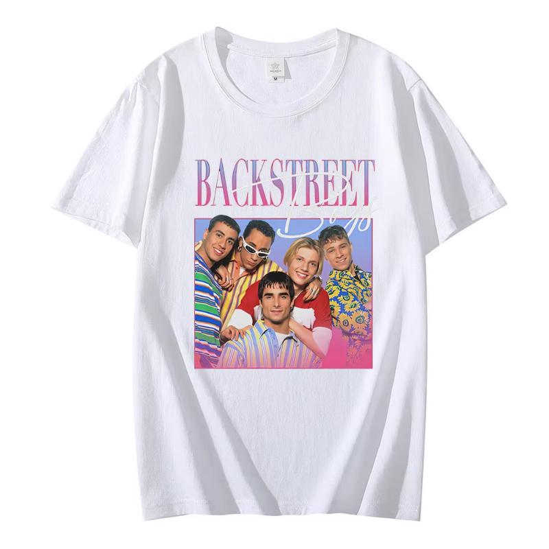 Backstreet Boys T-Shirt Unisex 90er Vintage T-Shirt Boy Band Unisexs WoUnisexs Throwback Hommage T-Shirts Lustige Hip Hop Streetwear