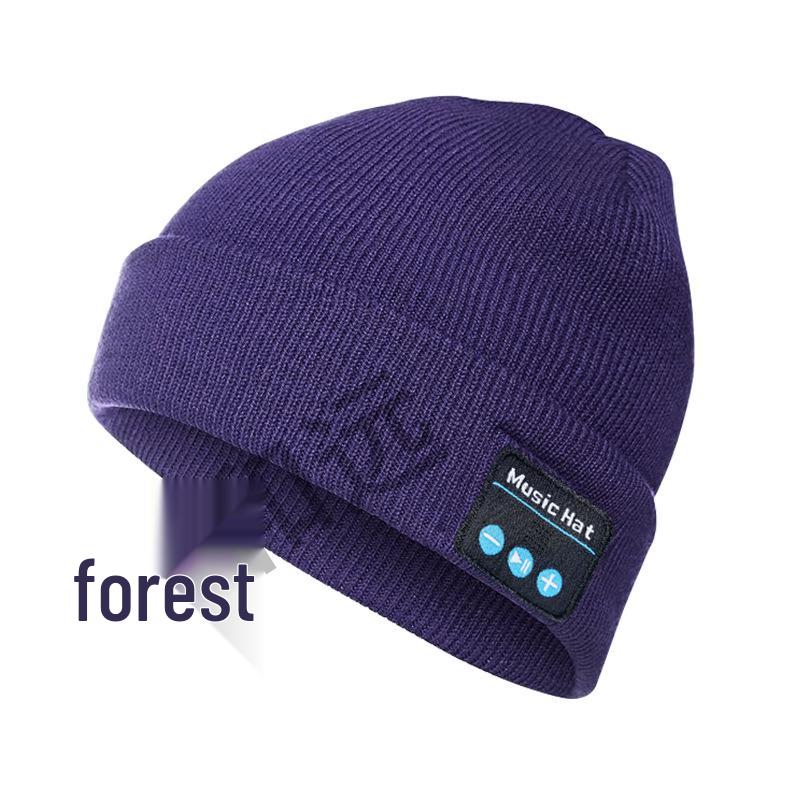Bluetooth Music Knit Hat - Wireless Stereo Cap for Night Running & Cycling, Autumn/Winter Warmth