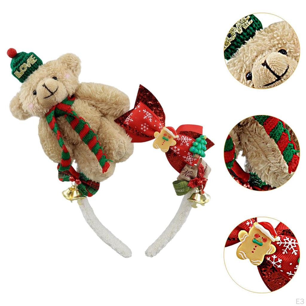 Christmas Bear Headband Headwear for Birthday Role Play