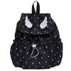 Schoolbag Ice Lemon Weaving Mist Light Feather Ripple Backpack Milk Fufu Girl Vitality Healing Line Sweet Polka Dot Travel Small Backpack