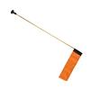 Large Kayak Safety Flag with Pole, Storage Bag, Screws and Track Mount Base High Visibility 20x5.6 Inch Orange
