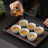 Sushiceramics Ru Kiln Crackle Glaze Tea Cups Set
