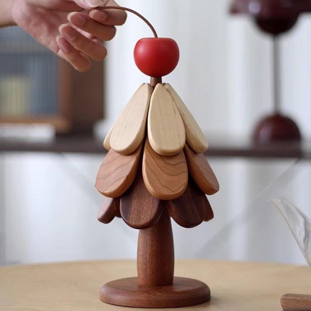 Heat Resistant Christmas Tree Potholder Set Decorative Foldable Table Mats  Hot Dishes