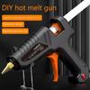 Temperature Resistant Copper Nozzle Mini Rechargeable Glues Guns Kit Suitable For Quick Home Repair 11mm Stick Capacity