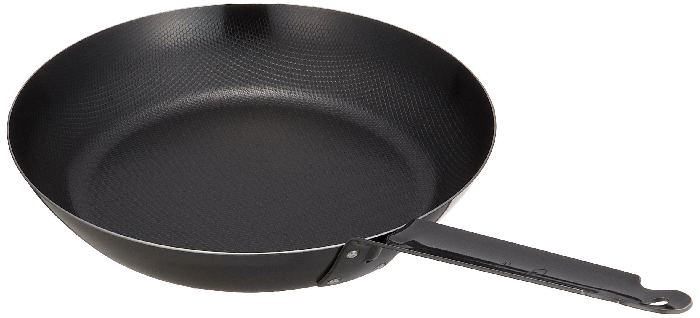 

Endo Shoji TKG Iron Frying Pan 28cm Embossed surface with uneven pattern Reduces contact area with food so it stick IH compatible Inner diameter x