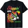 2025/Stepping Into Black History Month Black Girls Sneakers T-Shirt Unisex T-Shirt