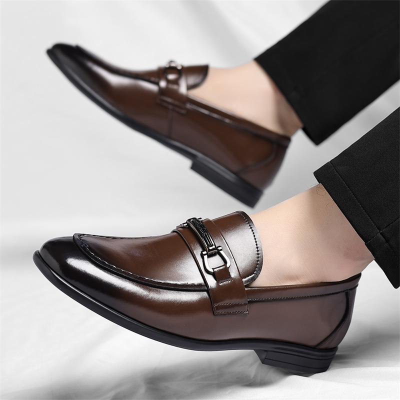 Fashion Business men's loafers Hot selling gentlemen's casual style Luxury Office High quality and comfortable shoes Black brown