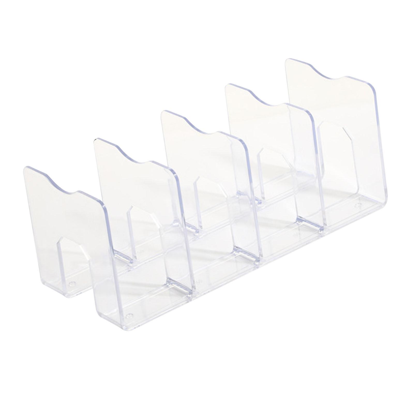 Acrylic Desk Organizer Modern Minimalism Style Space Saving Clear Acrylic Desktop Bookshelf for Home Indoor