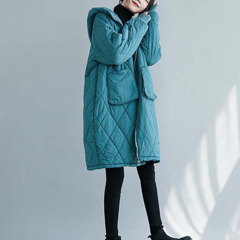 Mantel für Damen Verdickt Herbst Winter Windjacke Übergröße Wasserdicht Lässige Jacke