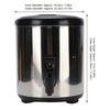 Milk Tea Dispenser Bucket 6L Portable Insulated Beverage Dispenser Easy Cleanup Long Lasting Insulation for Milk Tea for Juice
