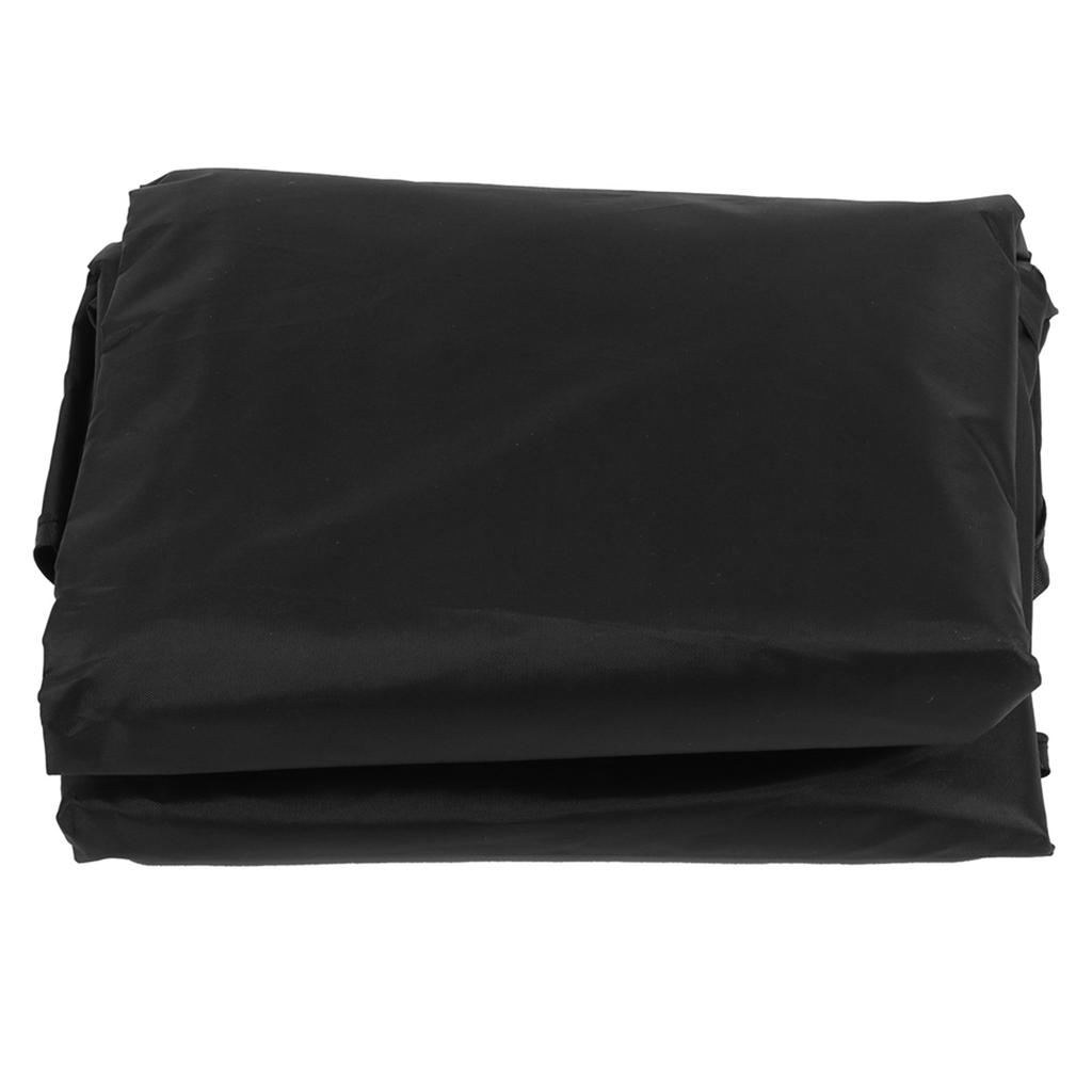 Swing Top Cover Waterproof Sunshade Swing Chair Protector for Garden Courtyard PatioBlack 3‑Seater 190x132x15cm