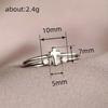 1pc Design Ring Set with Synthetic Zircon, Simple and Fashionable Single Ring