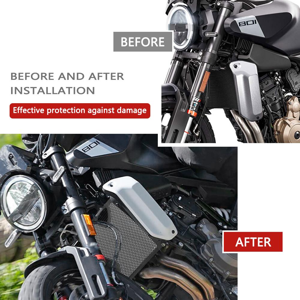 For Motorcycle Radiator Grille Guard Heat Dissipation Network Grill Cover Protection SVARTPILEN 801 VARTPILEN 801 2024