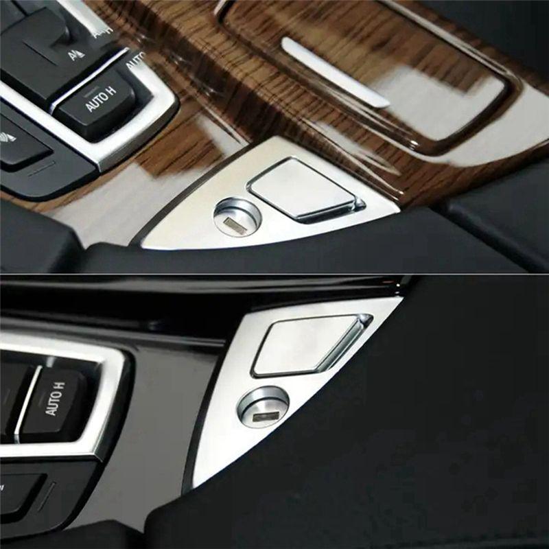 AC54-Car Console Lock Cylinder Trim Cover 51169171552 For BMW 5-Series F10 F11 F18 2010-2016 Armrest Box Switch Panel