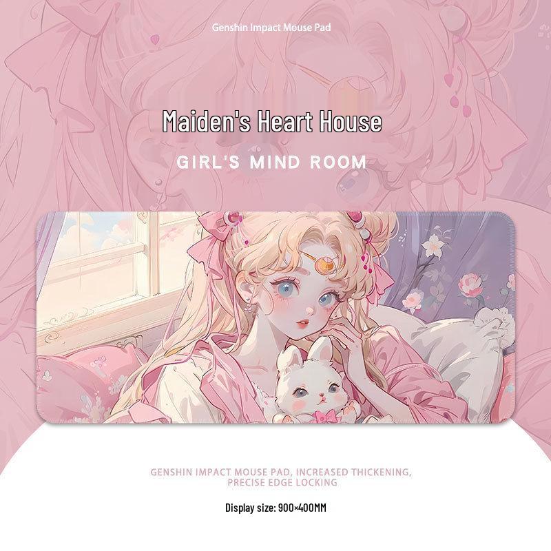 Sailor Moon XL Mouse Pad: Cute, High-Value Office Keyboard Mat Featuring Anime Girls