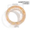 Transparent Transparent Hand Ring Shiny Wide Bracelet Irregular Bangle  Gift Accessories
