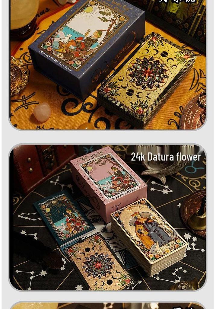 Rider-Waite Tarot Deck: Beginner-Friendly, Hot Stamped, Waterproof PVC Cards for Card Games.