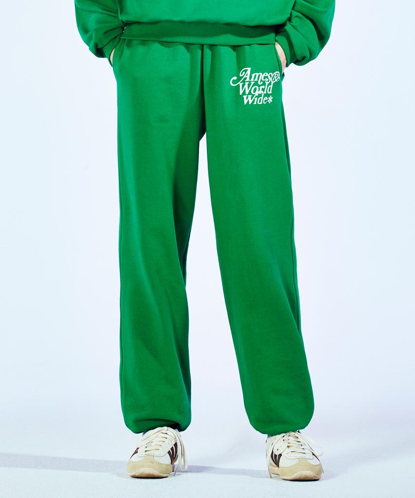AMES-WORLDWIDE Signature Logo Sweatpants Green (Am2Cfupa00A)