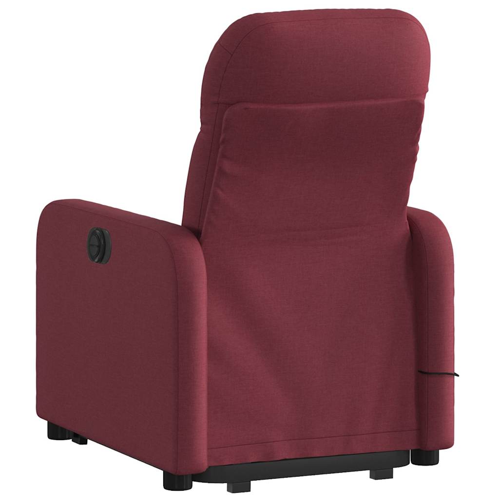 Vidaxl Lift-Up Massage Chair, Electric, Reclining, Red