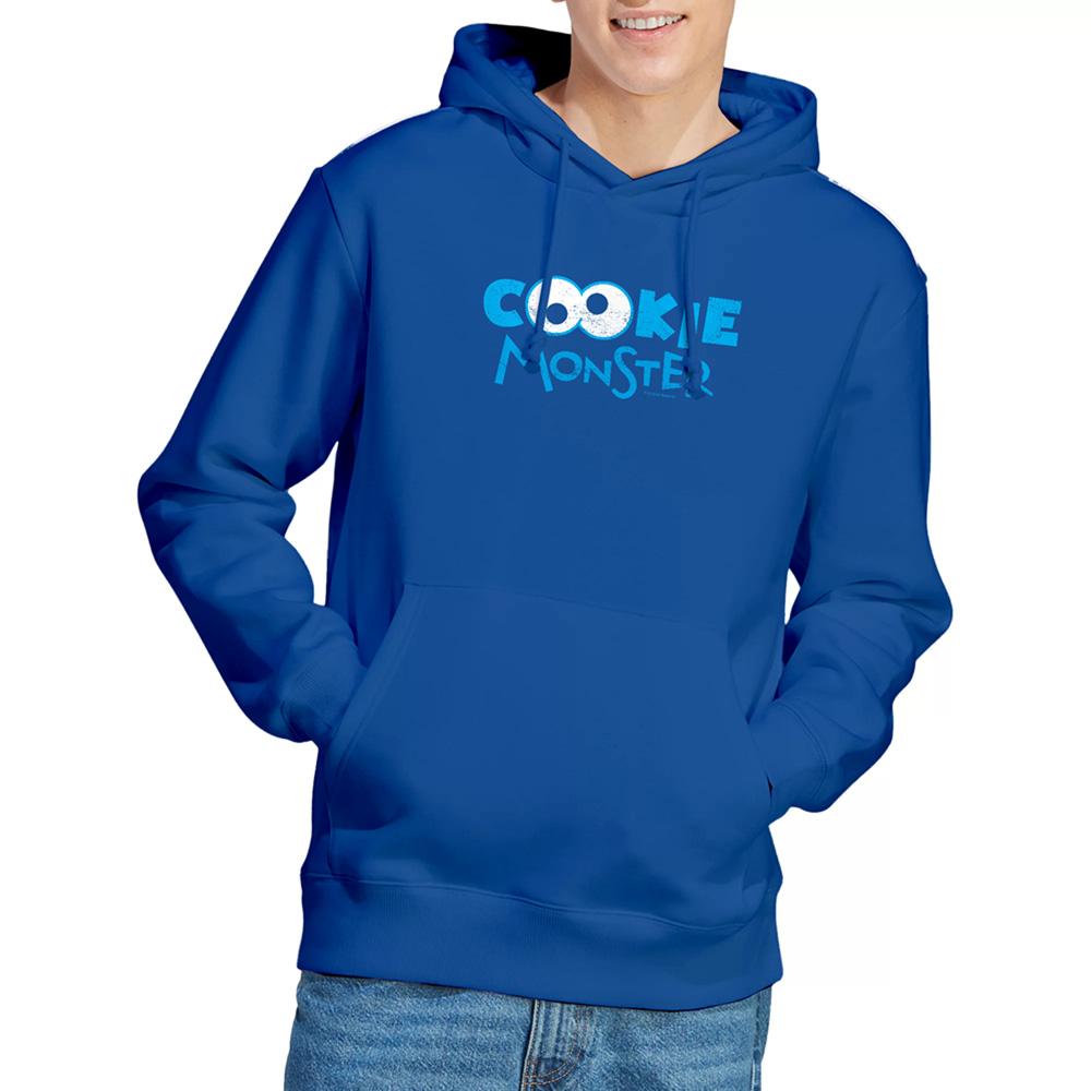 Sesame Street Unisex Adult Cookie Monster Eyes Hoodie