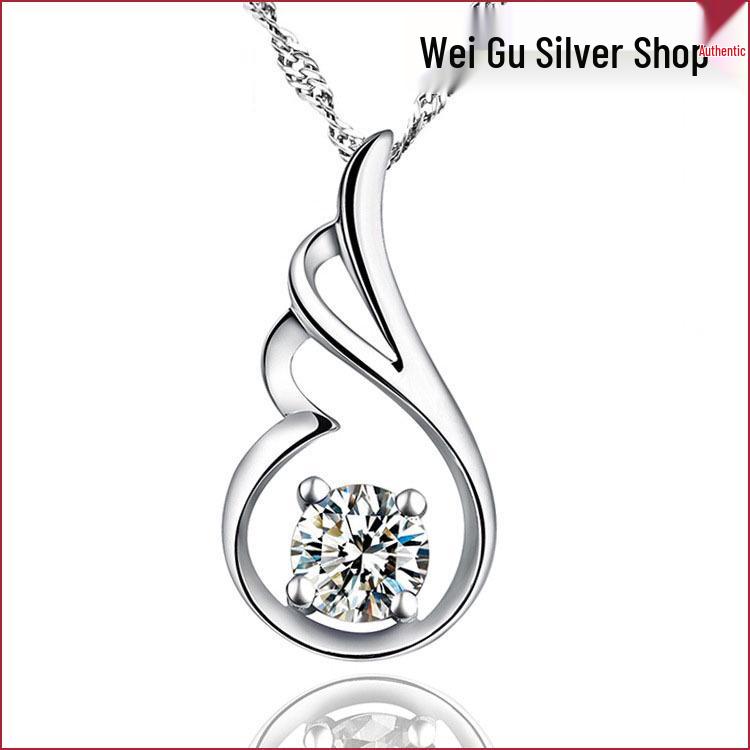 Angel Wing Pendant Necklace - Women's Luxury Forest Style Collarbone Chain
