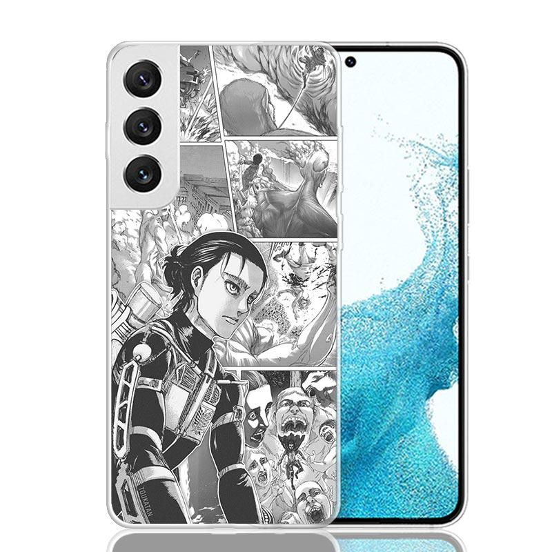 Attack-Titan Anime Phone Case For Samsung Galaxy S26 S25 Edge S24 S23 FE S22 Ultra S21 Plus S20 + Fundas Cover Coque Galaxy S25