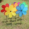 Bunte Blume Windrad Spinner Wind Haus Garten Dekoration Hof Terrasse Außen Ornamente Für Kinder Geschenk