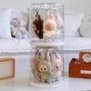 Rotating Clear Acrylic Doll Keychain Storage Box Accessory Organizer