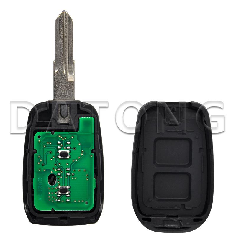 Datong World 2 Button 4A PCF7961M 433MHz With VAC102 Blade Car Remote Key For Renault Sandero Logan Lodgy Dokker Dacia Duster