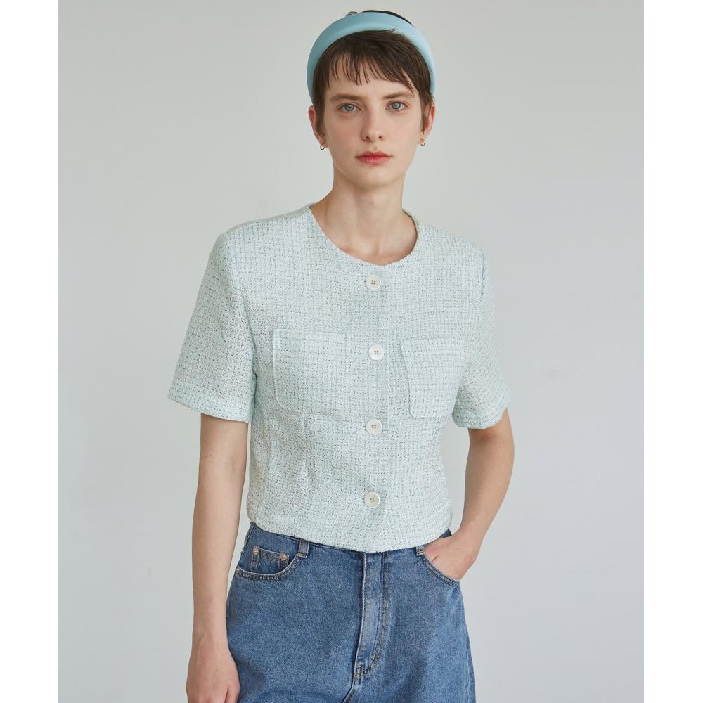 

НИКНИКОЛЬ POCKET TWEED HALF JACKETSKY BLUE