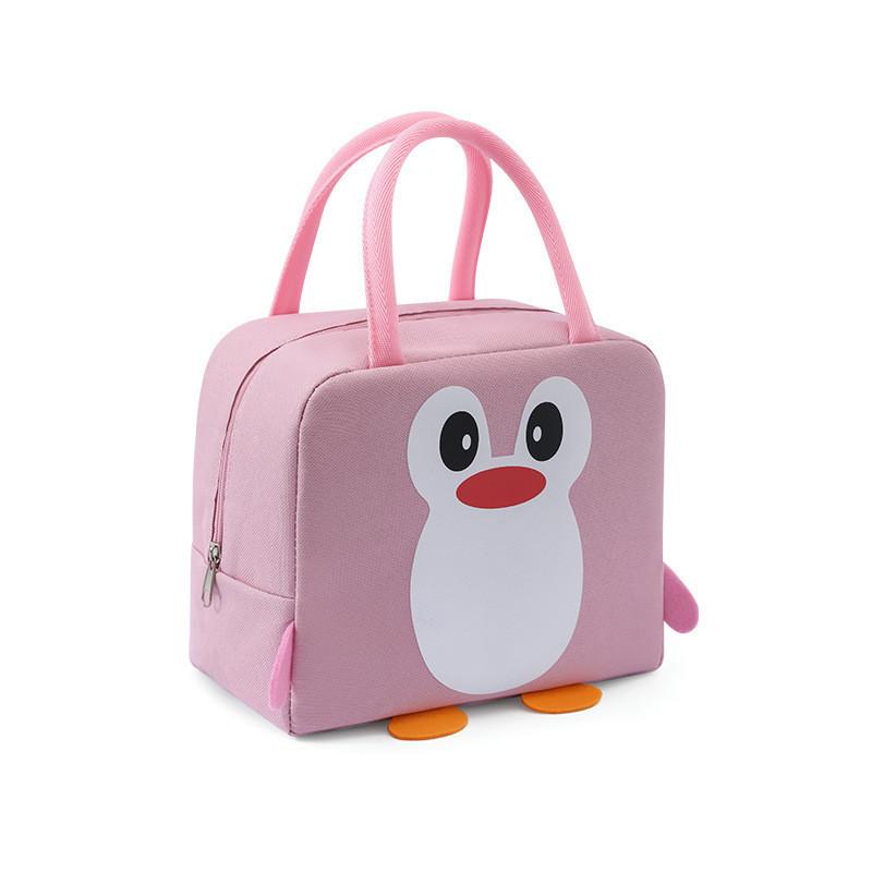 Fashionable Portable Lunch Bag With Cartoon Penguin Design