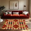 Unique Area Rugs Modern Abstract Pattern Floor Mats Living Room Decor Home Accent Non-Slip Washable Indoor Outdoor Carpet