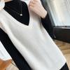 Women's Cashmere Vest Qinghe Cashmere 30% Cashmere 70% Wool Autumn and Winter Cashmere Vest Soft and Warm