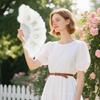 Wedding Essential 21 Feather Foldable Accessory Bridal Feather Fan  Perfect For Photography And Guest Comfort