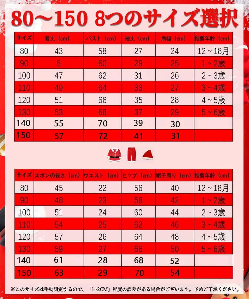 HMT Santa Claus Costume for Santa Kids Christmas Baby Boys and Santa Baby Christmas Sizes Set Kids, Cosplay, Cosplay, Girls, Costume, Costume, 80-130,