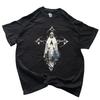 Y2K Grunge Jungfrau Maria T-Shirt, Christliches Shirt, Cyber Sigilismus, Gothic Kreuz Tee