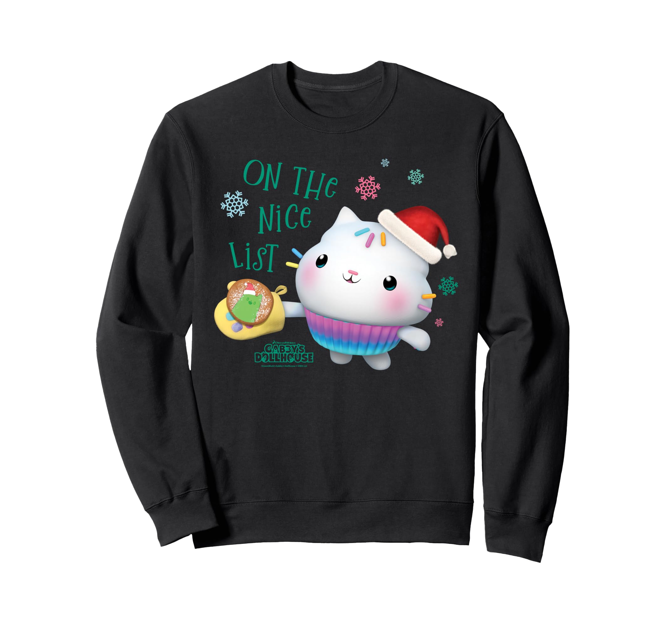 

DreamWorks Gabby s Dollhouse Cakey On the Nice List Sweatshirt