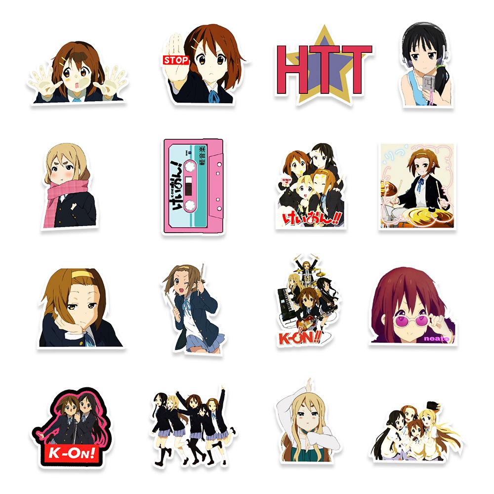 50 Anime Light Voice Girl Graffiti Stickers Mobile Phone Notebook Kettle Decoration Stickers