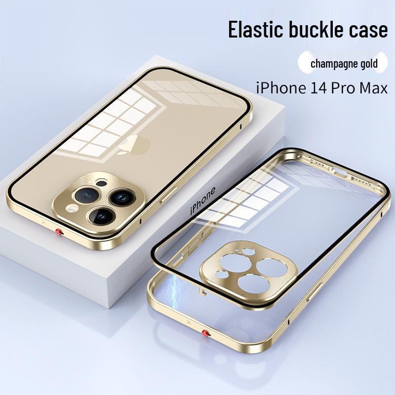 iPhone 16 Pro Max Metallrahmen Hülle mit Linsenschutz