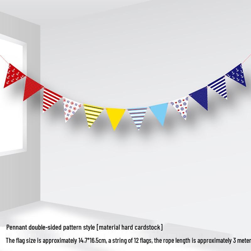 Colorful Cartoon Bunting for School, Birthday, or Kindergarten Décor
