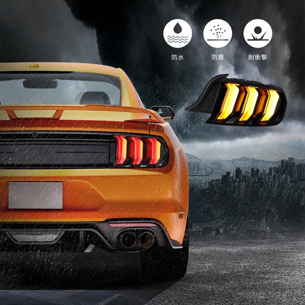 VLAND Ford Mustang Zadní Plynoucí Směrové Plné 5 Světel Zadní Levé a Pravé Originální Pro Ford Mustang LED Zadní Světla Světla, Směrovky, LED, Režimy, Světla,